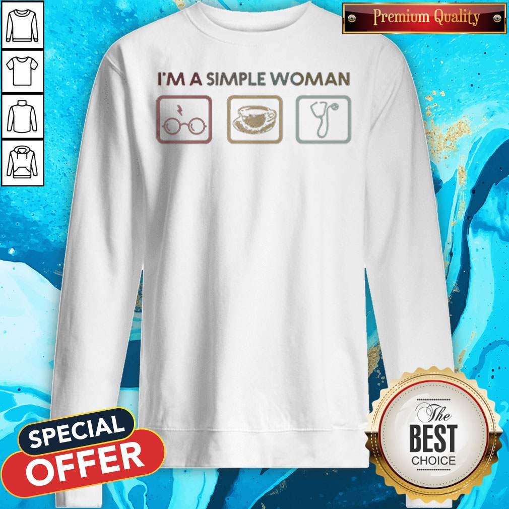 I’m A Simple Woman I Like Harry Potter Coffee And Nurse Shirt - Image 4