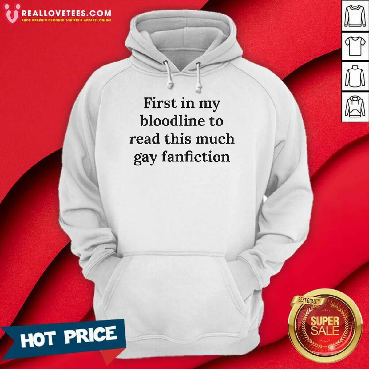 Premium First In My Bloodline To Read This Much Gay Fanfiction Shirt - Image 3
