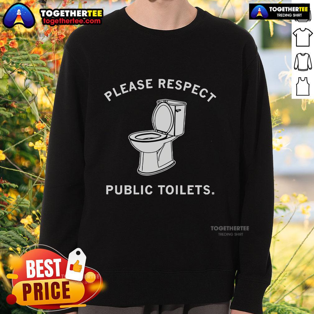 Official Please Respect Public Toilets T-Shirt - Image 5