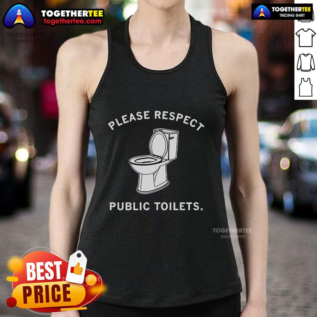Official Please Respect Public Toilets T-Shirt - Image 4