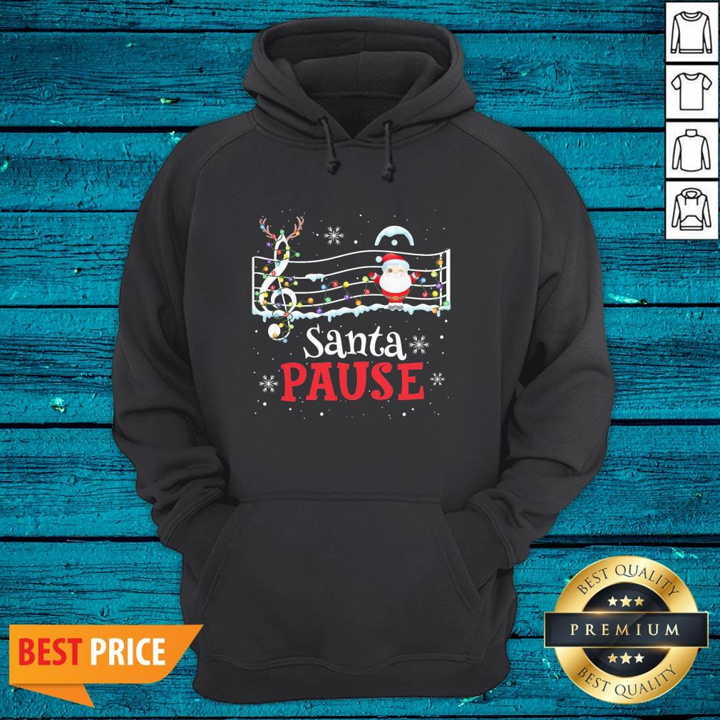 Attractive Santa Pause Music Bar Christmas 2020 Shirt - Image 3