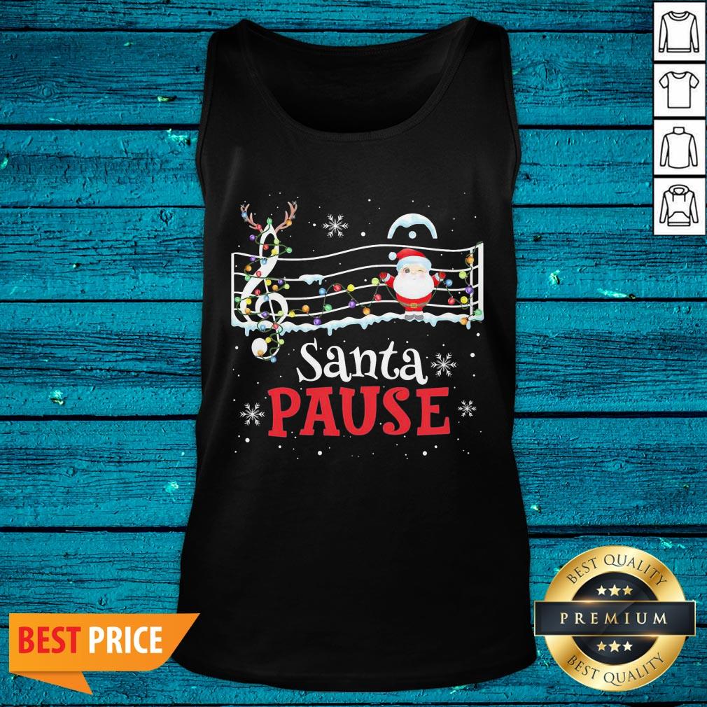 Attractive Santa Pause Music Bar Christmas 2020 Shirt - Image 5