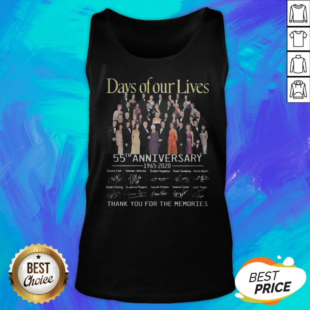 Days Of Our Lives 55th Anniversary Full Cast Signature Thank You For The Memories Shirt - Image 5