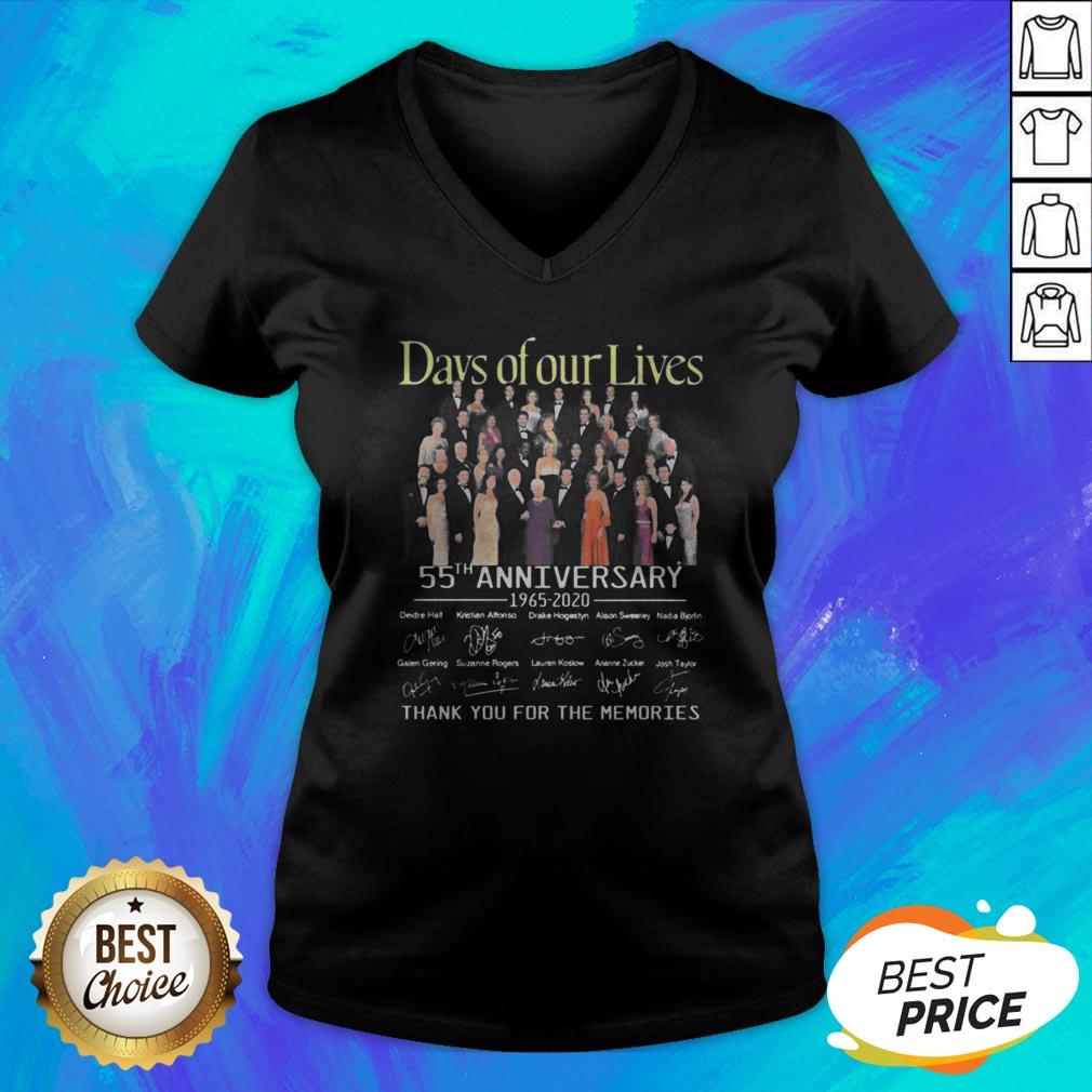 Days Of Our Lives 55th Anniversary Full Cast Signature Thank You For The Memories Shirt - Image 4