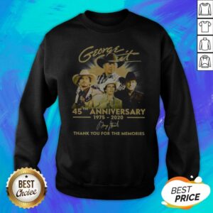 Alternative view of George Strait 45th Anniversary 1975 2020 Signature Thank You For The Memories Shirt
