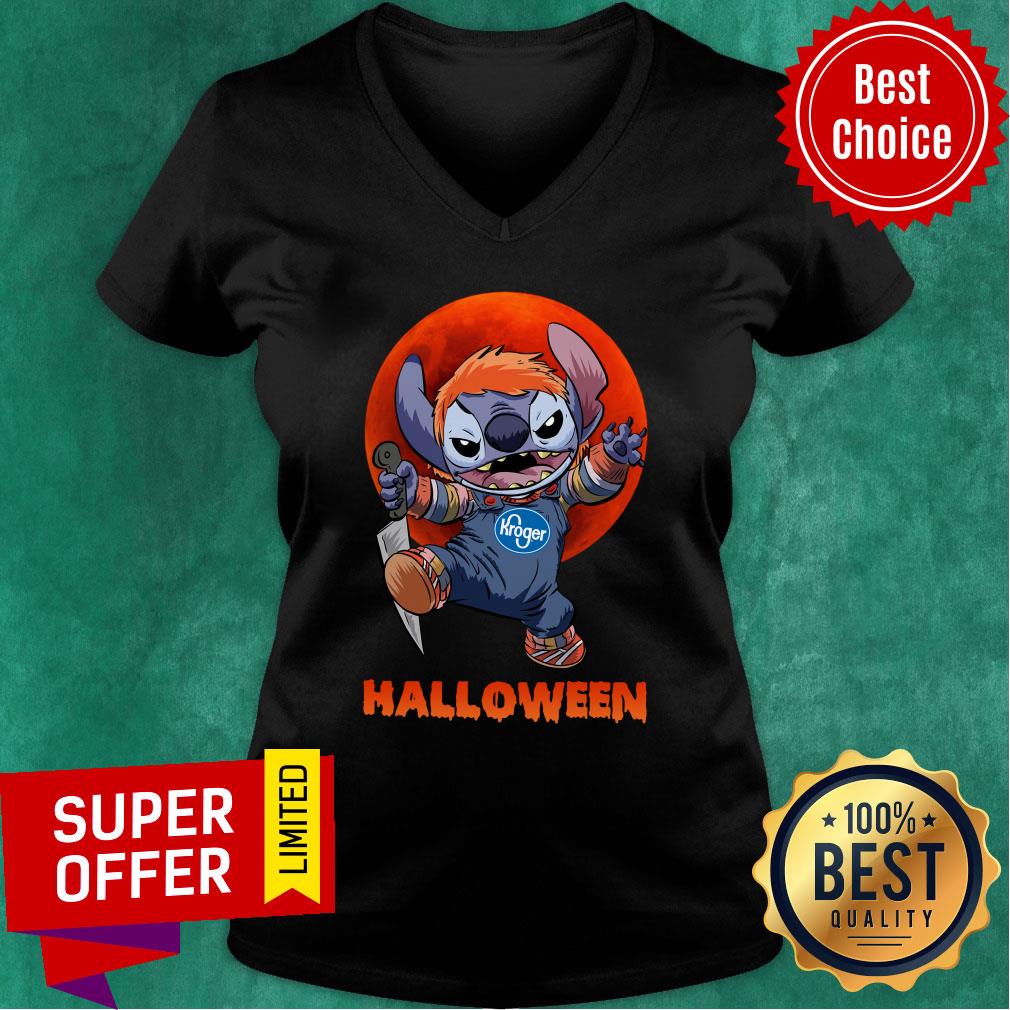 Michael Myers Stitch Kroger Halloween Shirt - Image 3