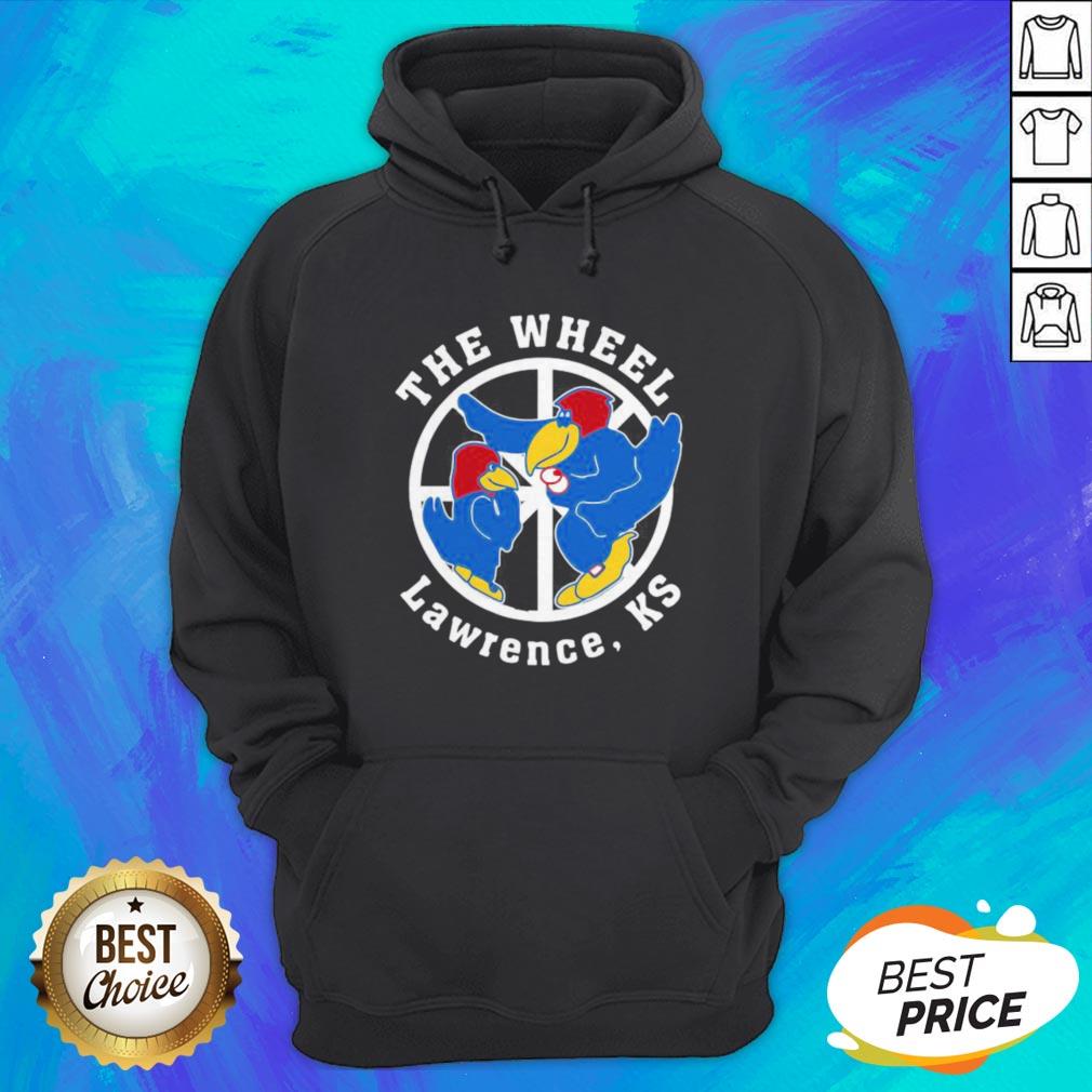 Top Kansas Jayhawks The Wheel Lawrence Ks Shirt - Image 3