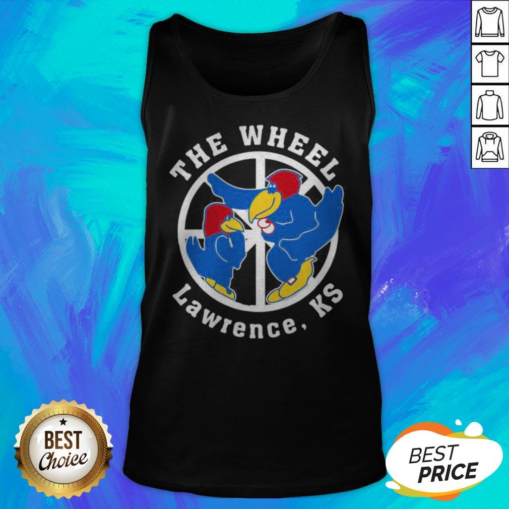 Top Kansas Jayhawks The Wheel Lawrence Ks Shirt - Image 5