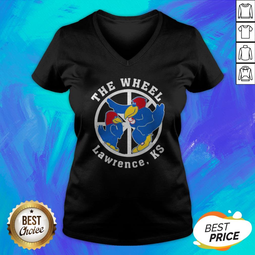 Top Kansas Jayhawks The Wheel Lawrence Ks Shirt - Image 4