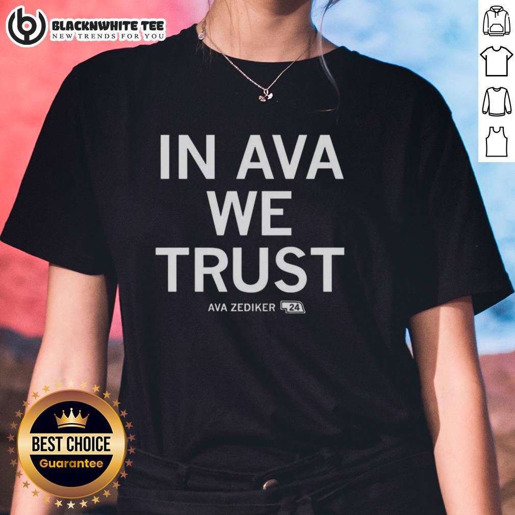 Good Creighton Bluejays Basketball In Ava Zediker We Trust T-Shirt - Image 3