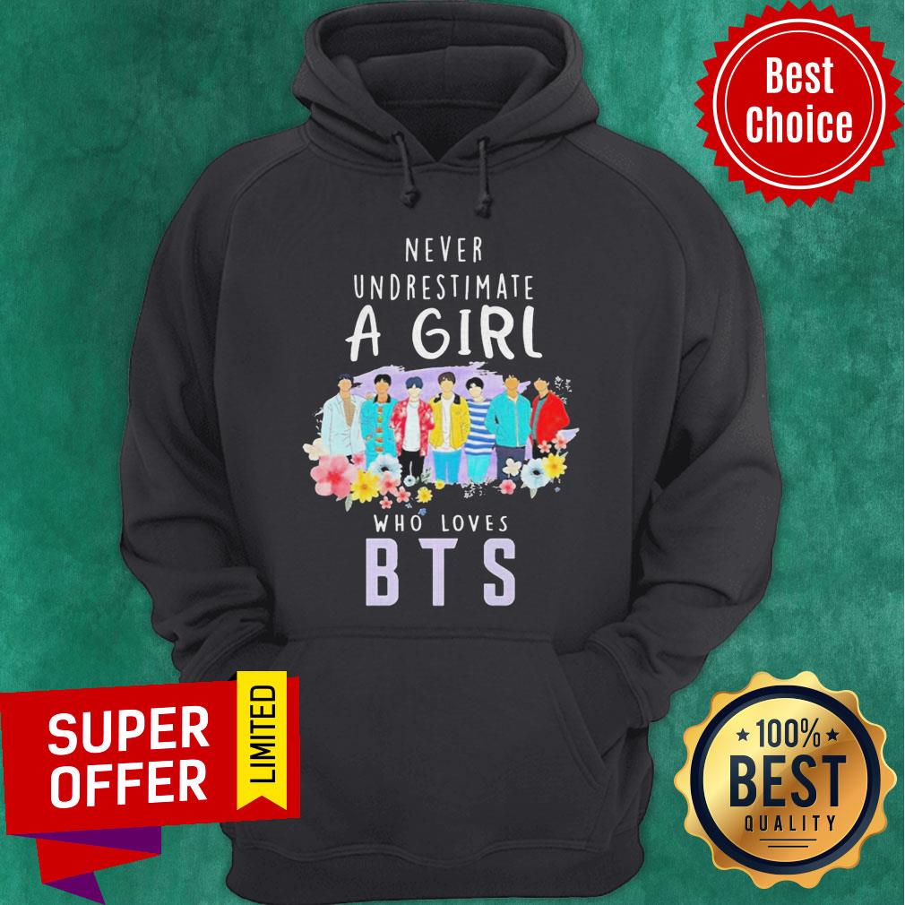 Nice Never Underestimate A Girl Who Loves BTS Shirt - Image 2
