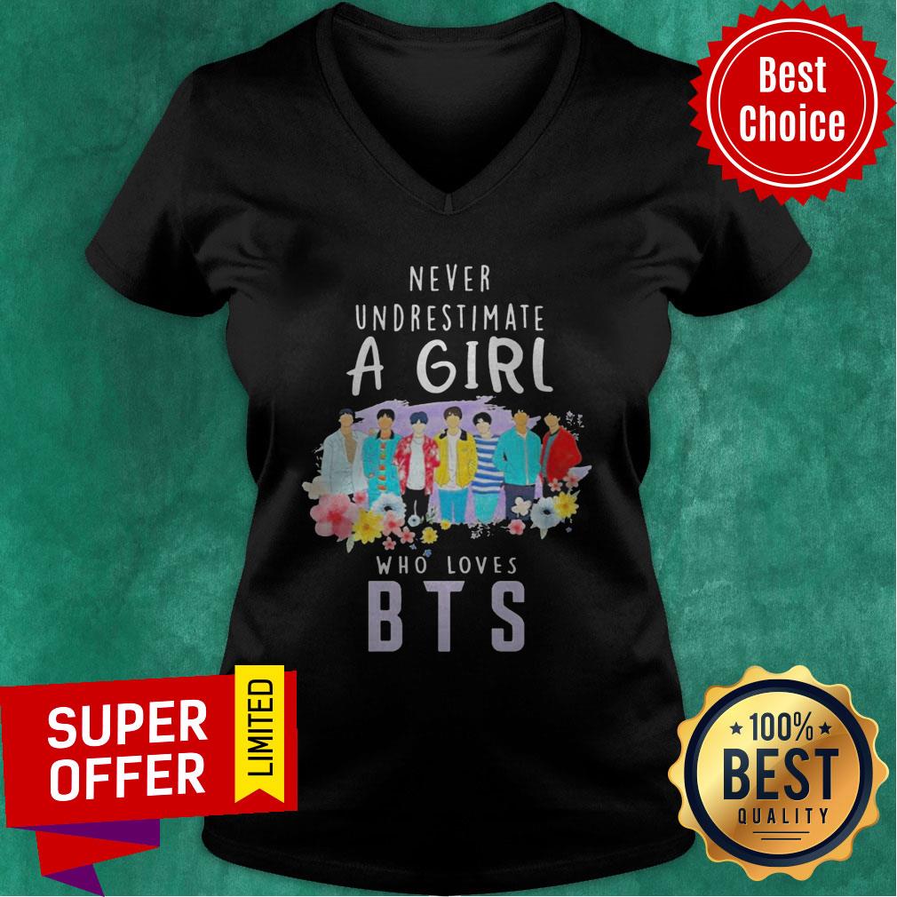 Nice Never Underestimate A Girl Who Loves BTS Shirt - Image 5