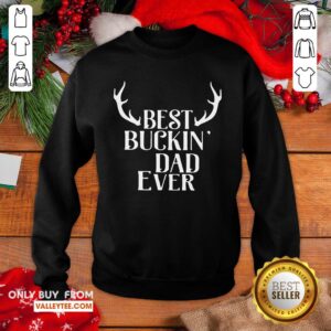 Alternative view of Attractive Reindeer Best Buckin Dad Ever Shirt