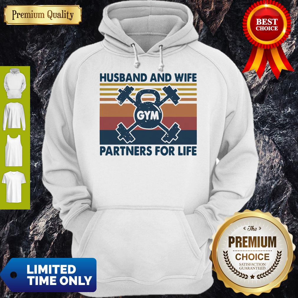 Gym Husband And Wife Partners For Life Vintage Shirt - Image 4