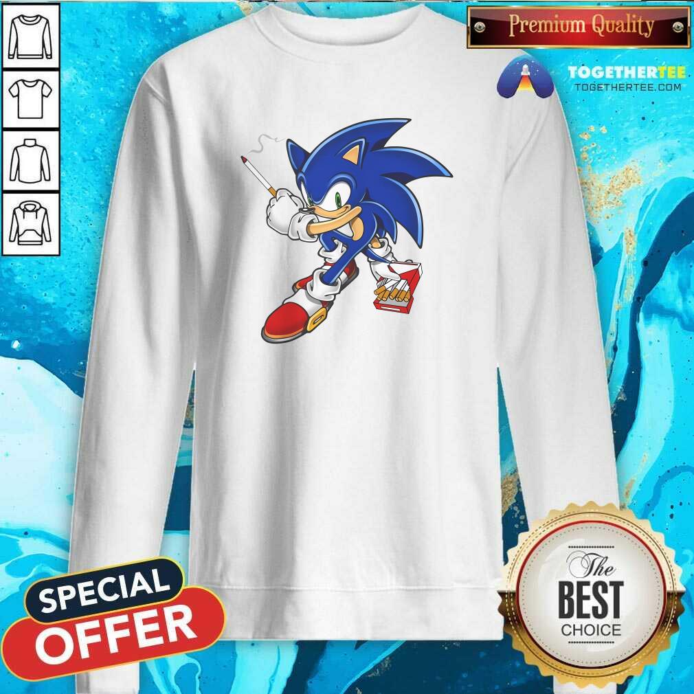 Official Sonic Smoking T-Shirt - Image 4