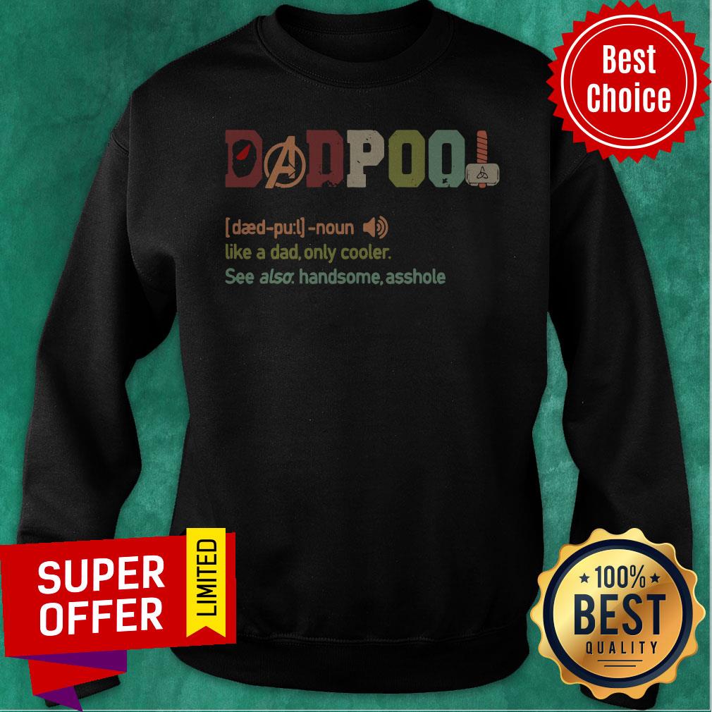 Funny Dadpool Definition Like A Dad Only Cooler Vintage Shirt - Image 2