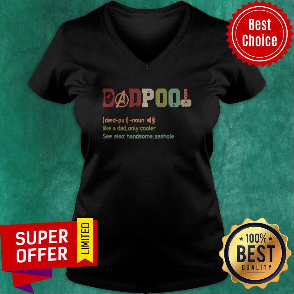 Funny Dadpool Definition Like A Dad Only Cooler Vintage Shirt - Image 4