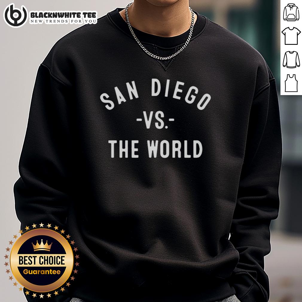 Awesome San Diego Vs The World Curved T-Shirt - Image 5