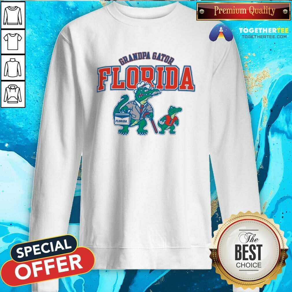 Great University Of Florida Grandpa Gators T-Shirt - Image 4
