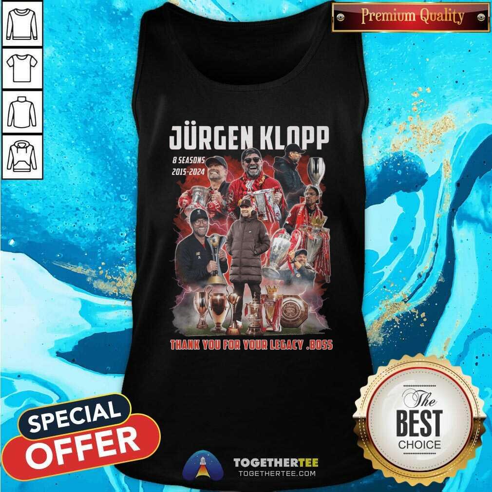 Nice Jurgen Klopp 2015-2024 Thank You For Your Legacy Boss T-Shirt - Image 4