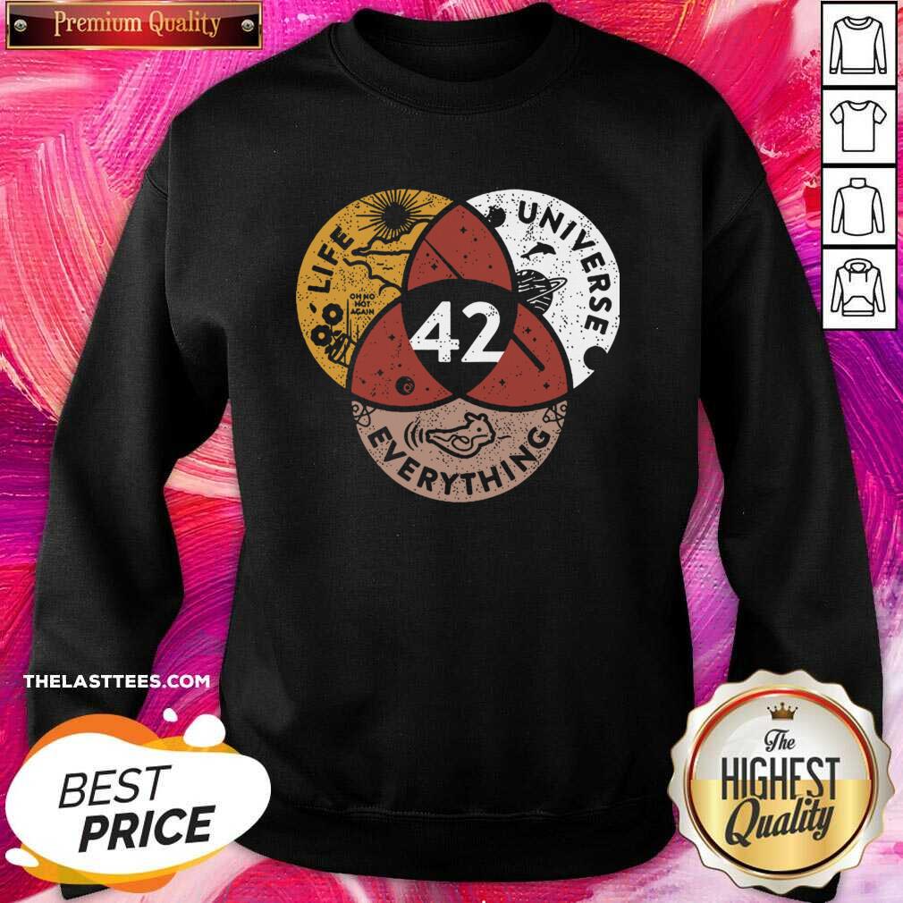 Funny Life Universe Everything Shirt - Image 4
