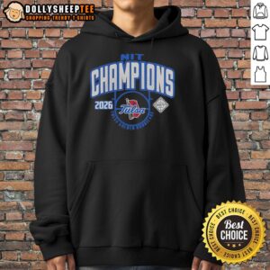 Alternative view of Awesome Tulsa Golden Hurricane 2026 Men's Basketball NIT Champions T-Shirt