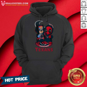 Alternative view of Houston Texans Marvel Wolverine Deadpool True Friends T-Shirt
