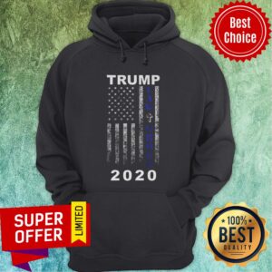 Alternative view of Trump 2020 Law And Order American Flag Vintage Distressed Shirt