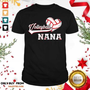 Original Volleyball Nana Heart Shirt