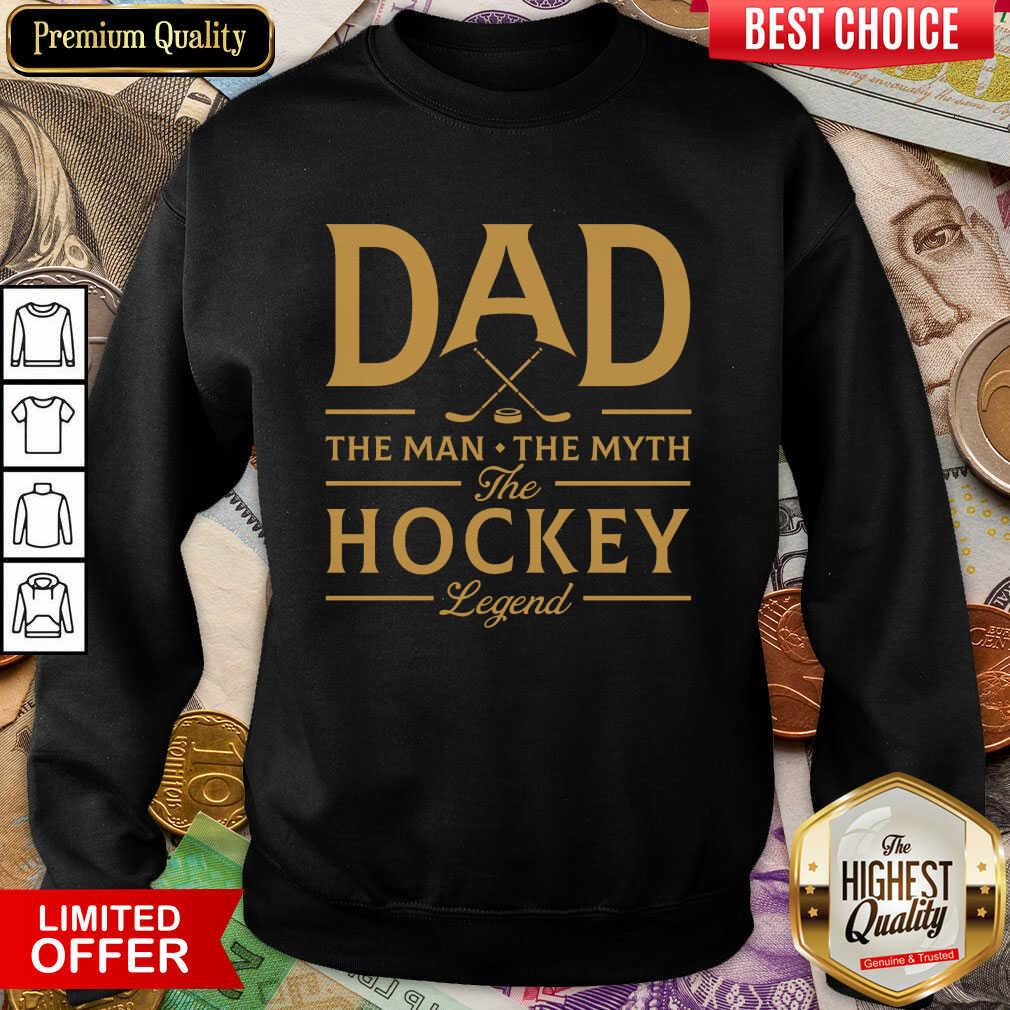 Dad The Hockey Legend Shirt - Image 4