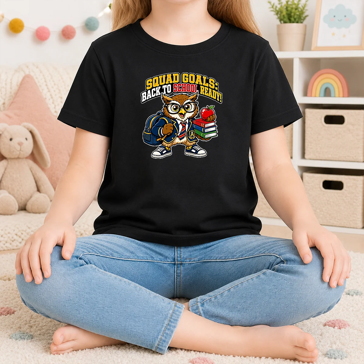 Hot Back To School Owl Mascot Squad Shirt - Image 3