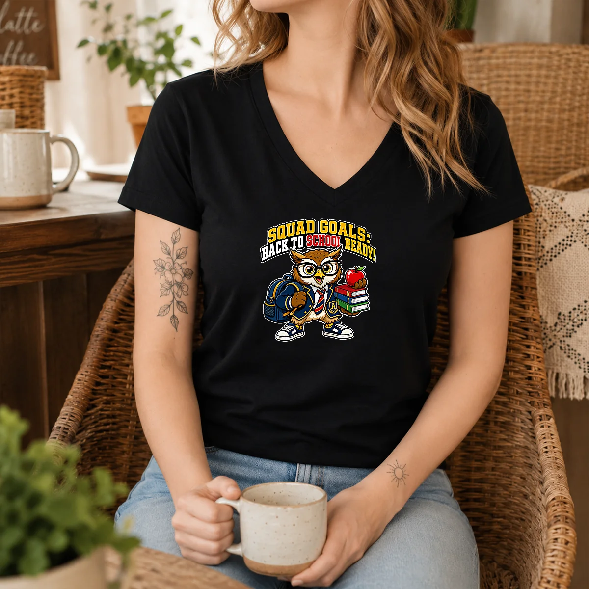 Hot Back To School Owl Mascot Squad Shirt - Image 8