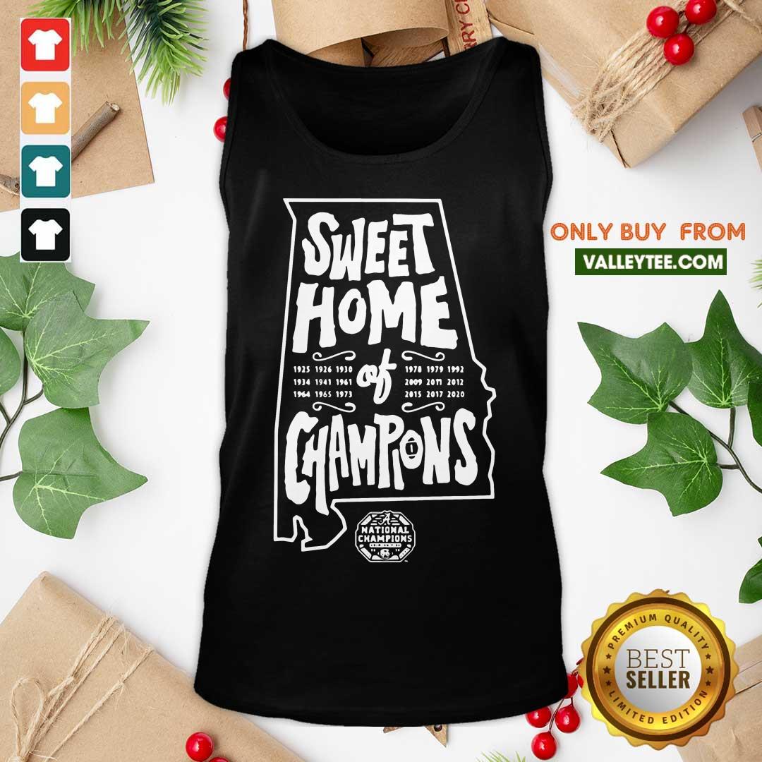 Lovely Alabama Crimson Tide National Champions Sweet Home Of Champions Shirt - Image 4