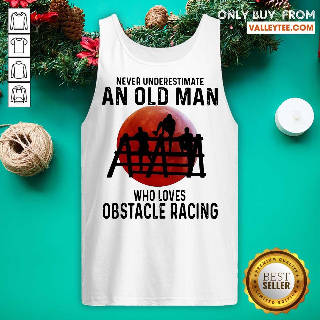 Luxury Never Underestimate An Old Man Who Loves Obstacle Racing The Moon Shirt - Image 4