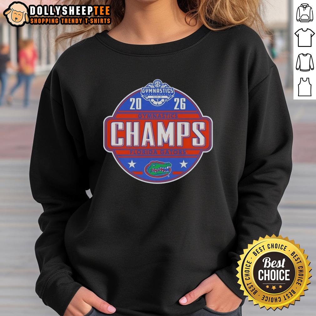 Official Florida Gators 2025 SEC Women's Gymnastics Champions T-Shirt - Image 5
