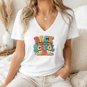 Alternative view of Hot Pretty Retro Vintage Back To School Apple Pencil Shirt