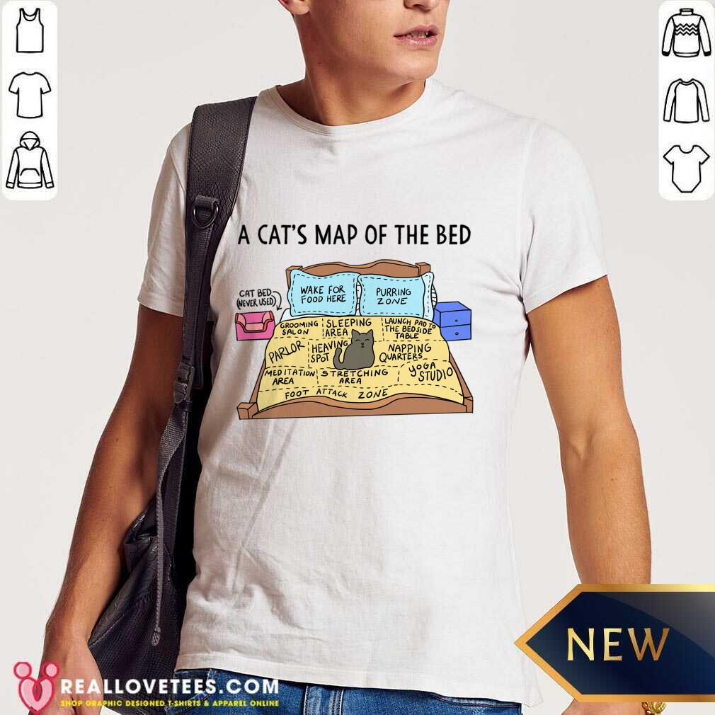 A Cat's Map Of The Bed Shirt