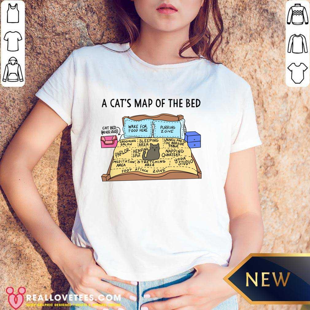A Cat's Map Of The Bed Shirt - Image 5
