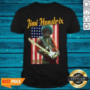 Nice Jimi Hendrix American Flag Signature Shirt