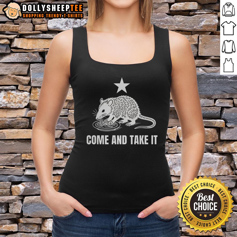 Awesome Opossum Come And Take It Logo T-Shirt - Image 4