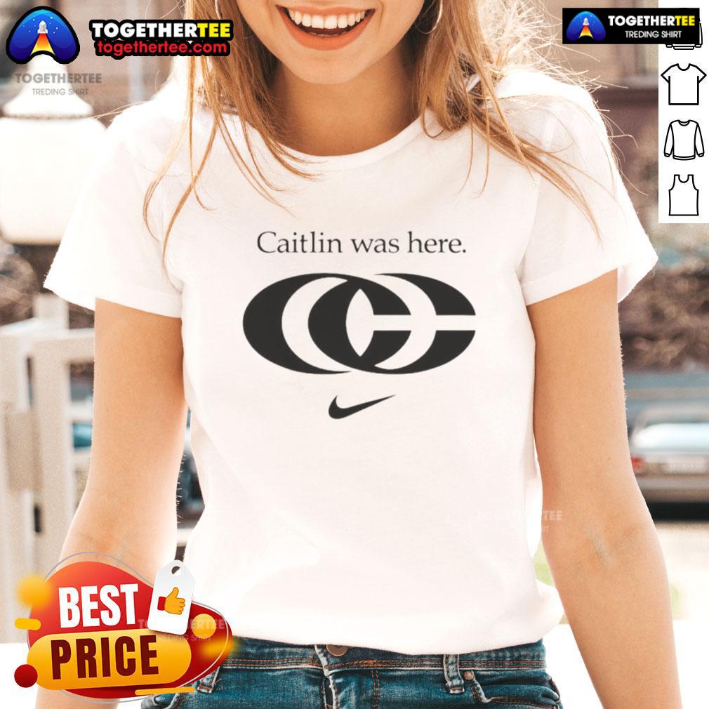 Premium Caitlin Was Here Caitlin Clark CC Logo T-Shirt - Image 3