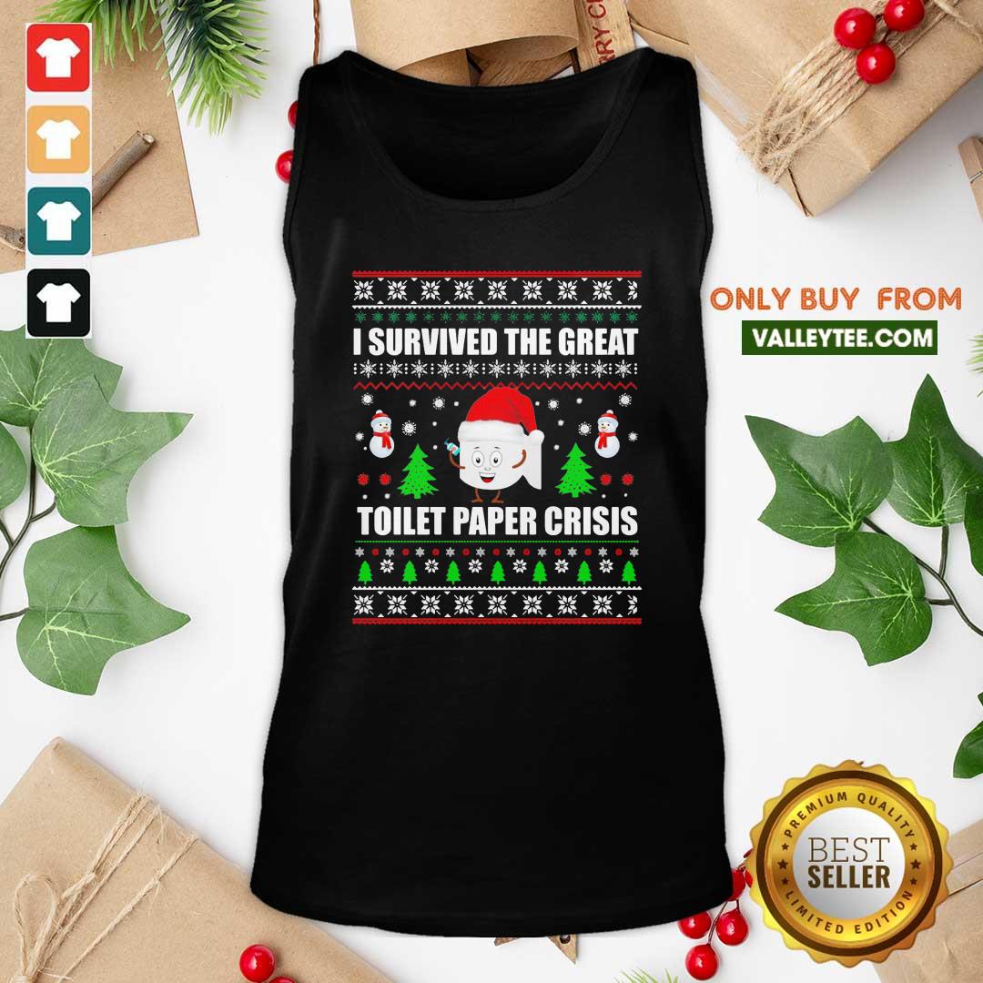 Sweet I Survived The Great Toilet Paper Crisis Christmas Shirt - Image 5