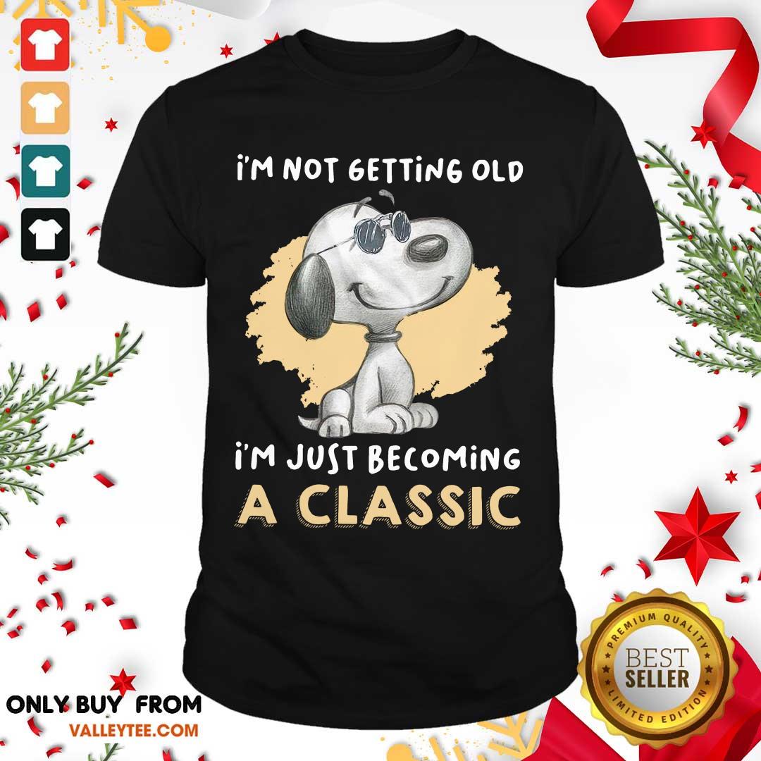 Wicked Snoopy I'm Not Getting Old I'm Just Becoming A Classic Shirt