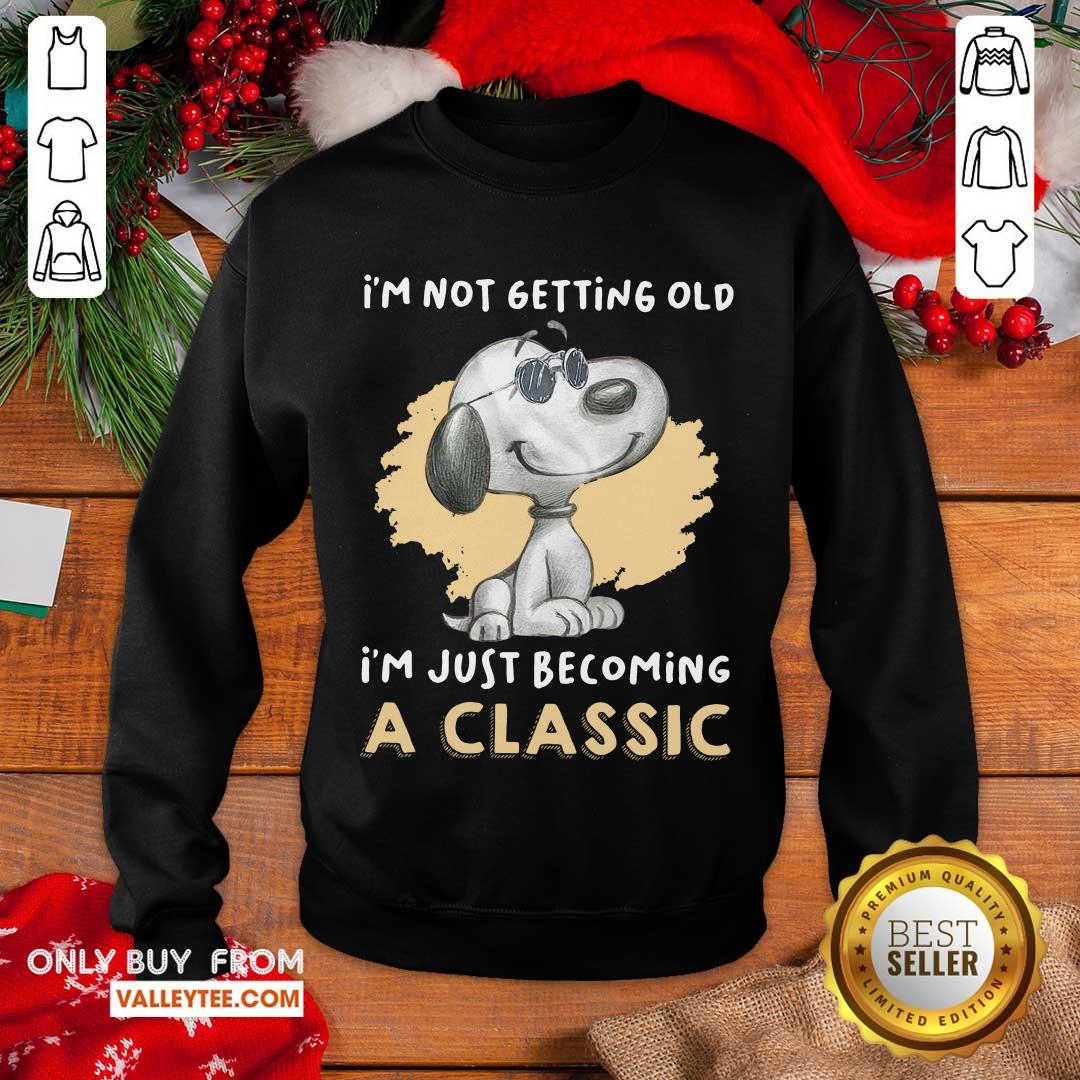 Wicked Snoopy I'm Not Getting Old I'm Just Becoming A Classic Shirt - Image 3