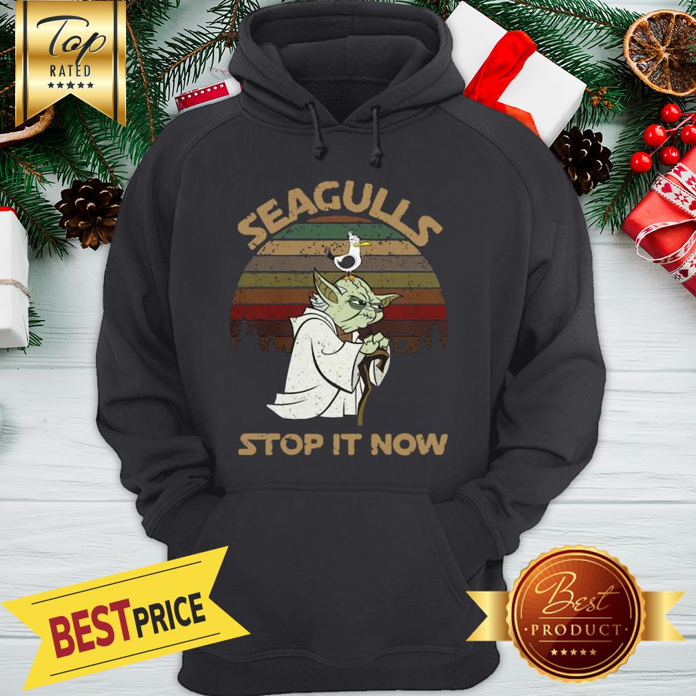 Official Vintage Star Wars Yoda And Seagulls Stop It Now Shirt - Image 5