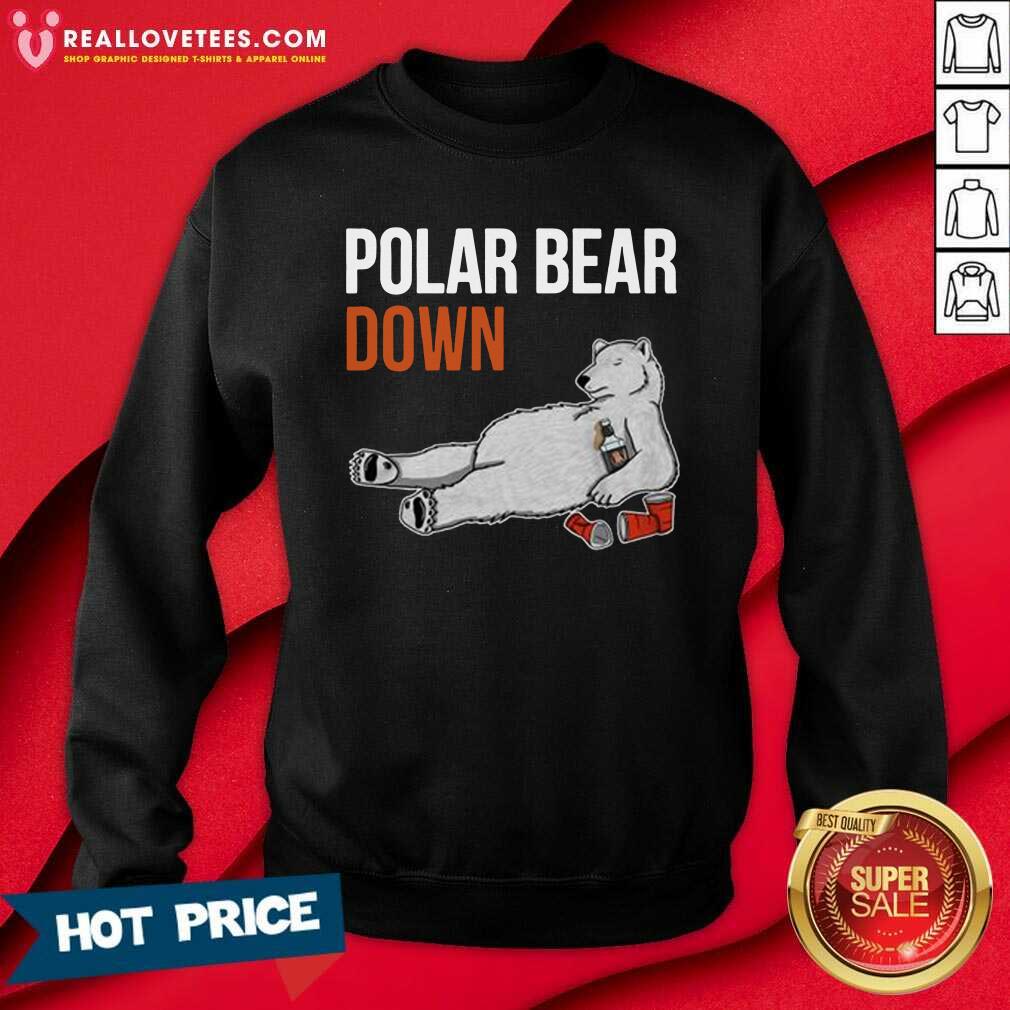 Super Nice Polar Bear Down 2021 Shirt - Image 3
