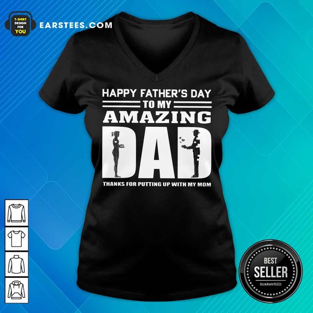 Top Happy Fathers Day Amazing Dad Shirt - Image 5