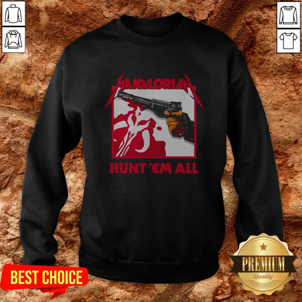 Top Mandalorian Hunt Em All Shirt - Image 4