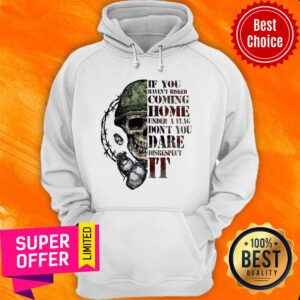 Alternative view of Top Skull If You Haven’t Risked Coming Home Under A Flag Shirt