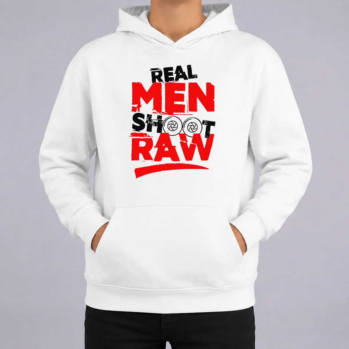 Funny Real Men Shoot Raw Photography Camera Shutter Aperture Shirt - Image 5